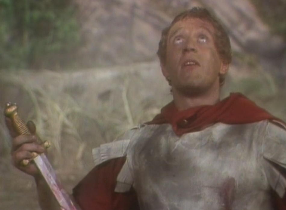Titinius just before he commits suicide