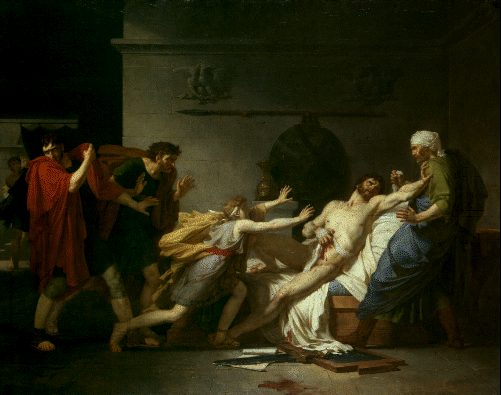 The suicide of Cato of Utica