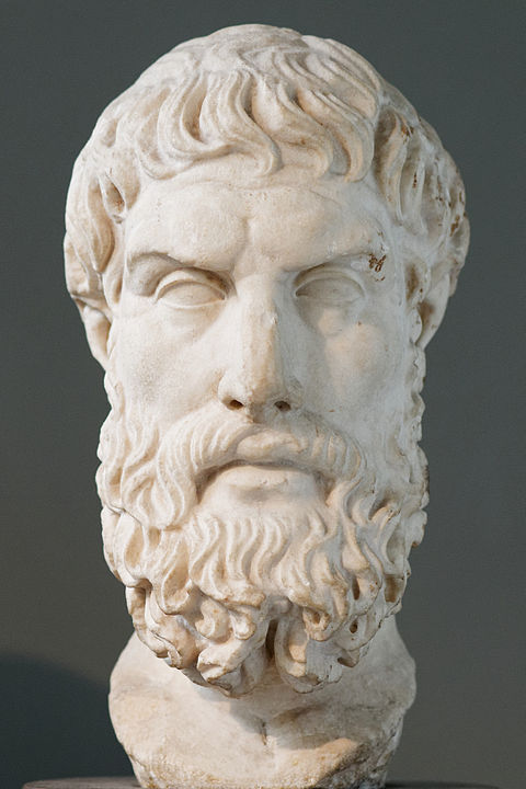 bust of Epicurus