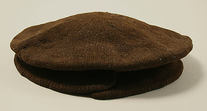 woolen knitted flat cap