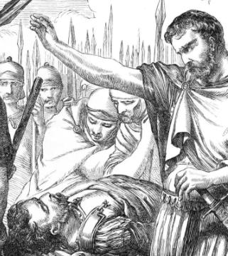 Antony saying of the dead Brutus, 'this was the noblest Roman of them all'