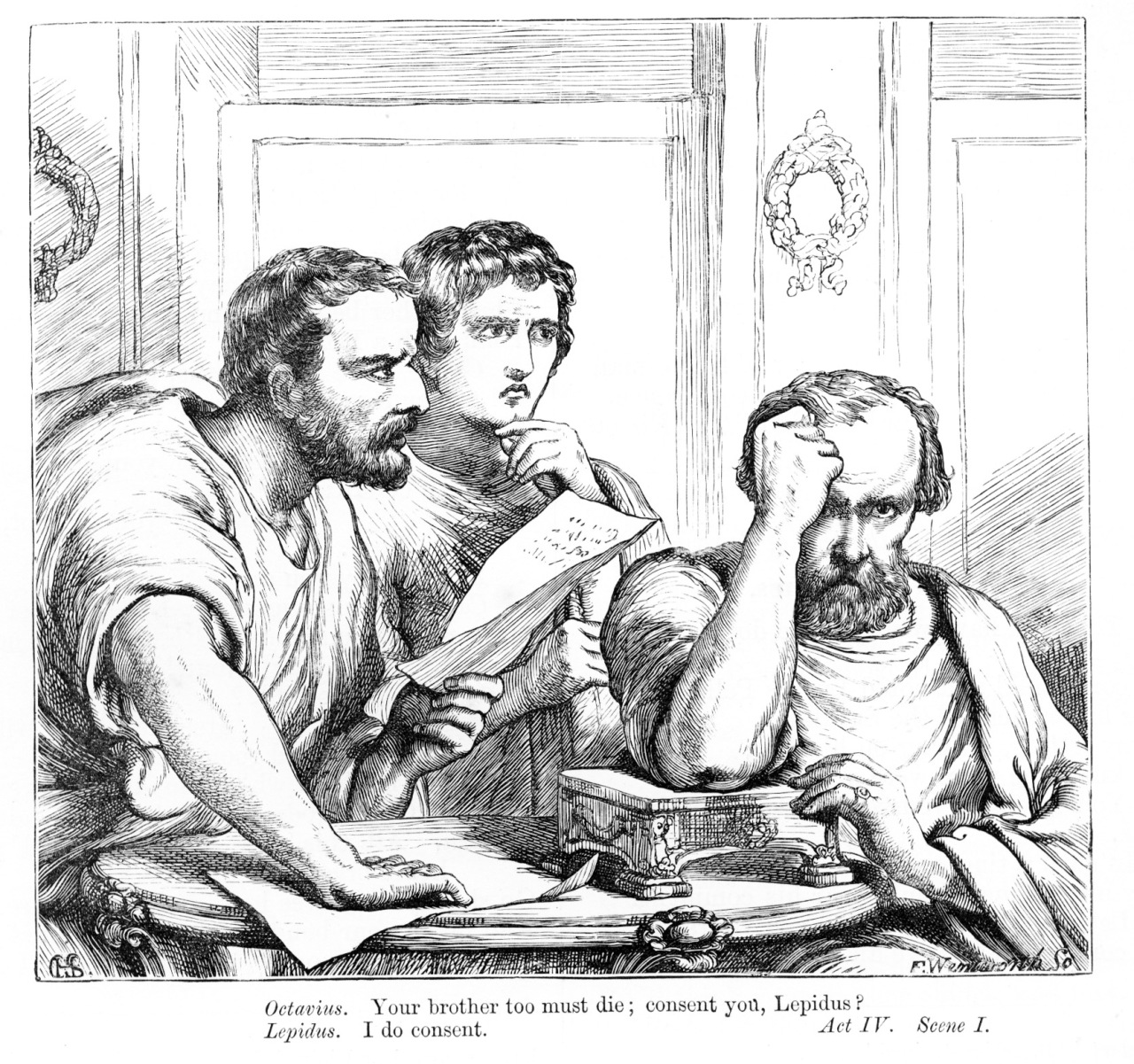 Antony, Octavius, and Lepidus