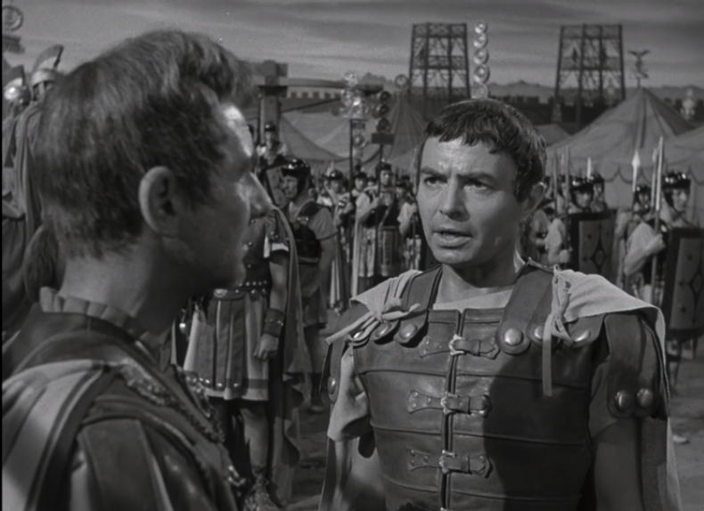 Cassius and Brutus just before battle