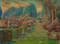 12th Night Stage Setting by Charles Buchel 12th Night Setting painting