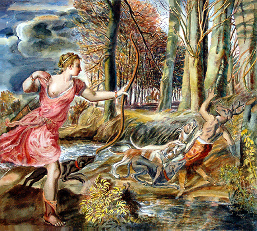 The Death of Actaeon by Titian