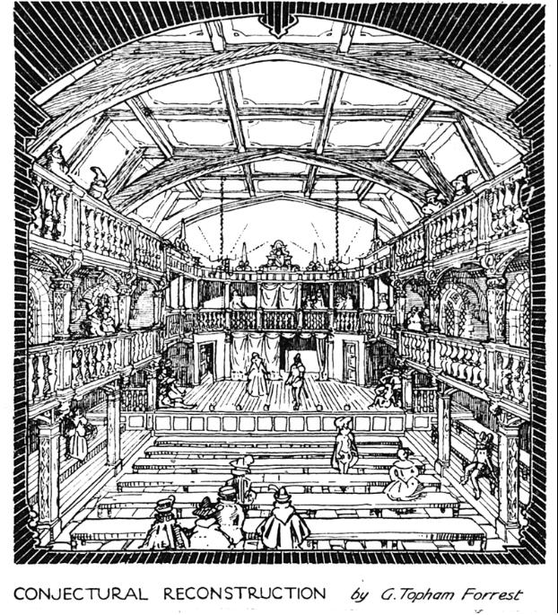 Conjectural Reconstruction of the Interior of the Blackfriars Theatre