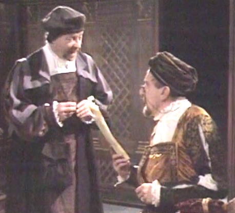 Polonius gives papers to Reynaldo