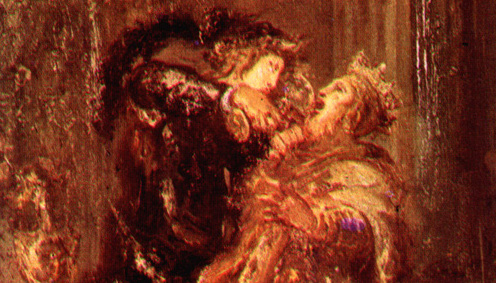 Hamlet kills King Claudius by Gustave Moreau