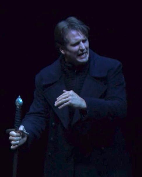 Hamlet saying 'Indeed, upon my sword, indeed'