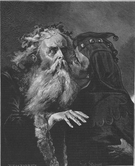 King Lear and the Fool by Gustav Schauer