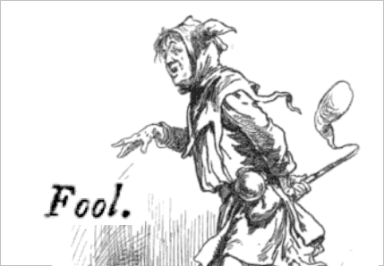 Fool teases Lear