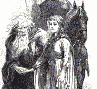 Cordelia and Lear as prisoners
