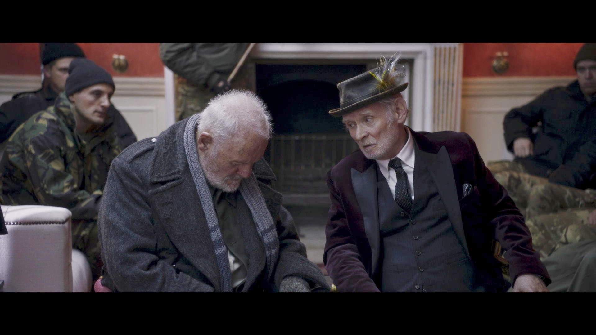 Antony Hopkins as Lear; Karl Johnson as the fool
