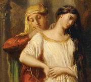 Emilia and helping Desdemona prepare for bed