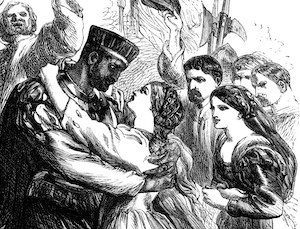 Reunion of Othello and Desdemona in Cyprus, by Sir John Gilbert