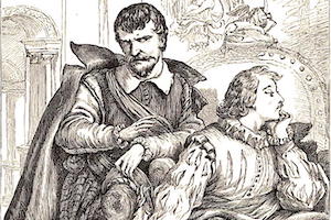 Drawing of Roderigo and Iago