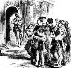'Cassio and the Musicians' by Sir John Gilbert