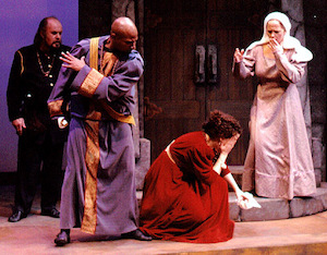 Othello slapping Desdemona