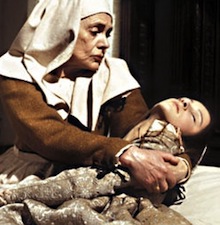 Juliet held by Nurse