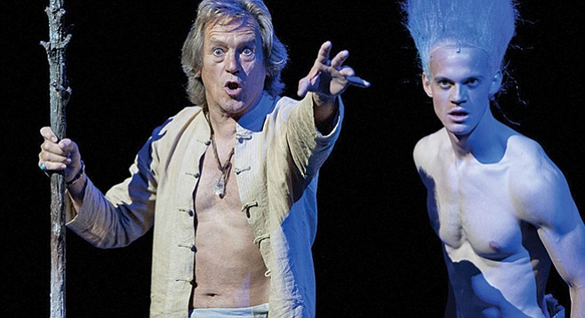 Miles Anderson as Prospero, Ben Diskant as Ariel