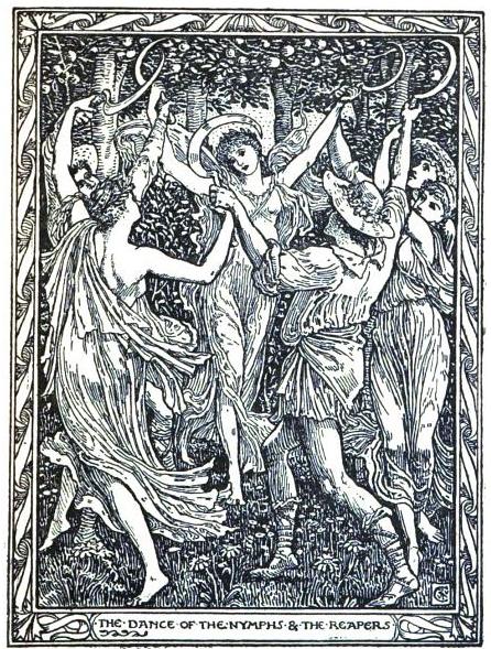 The Dance of the Nymphs and the Reapers by Walter Crane